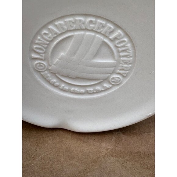 Longaberger Homestead Pottery Kitchen Utensil Crock 6.75" Ceramic 2 Quart - Picture 7 of 8
